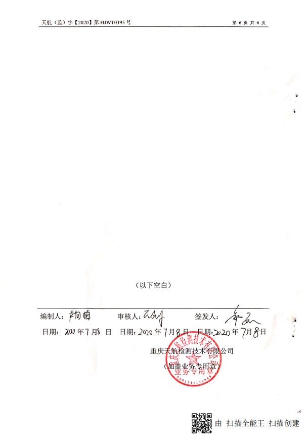 Environmental monitoring report